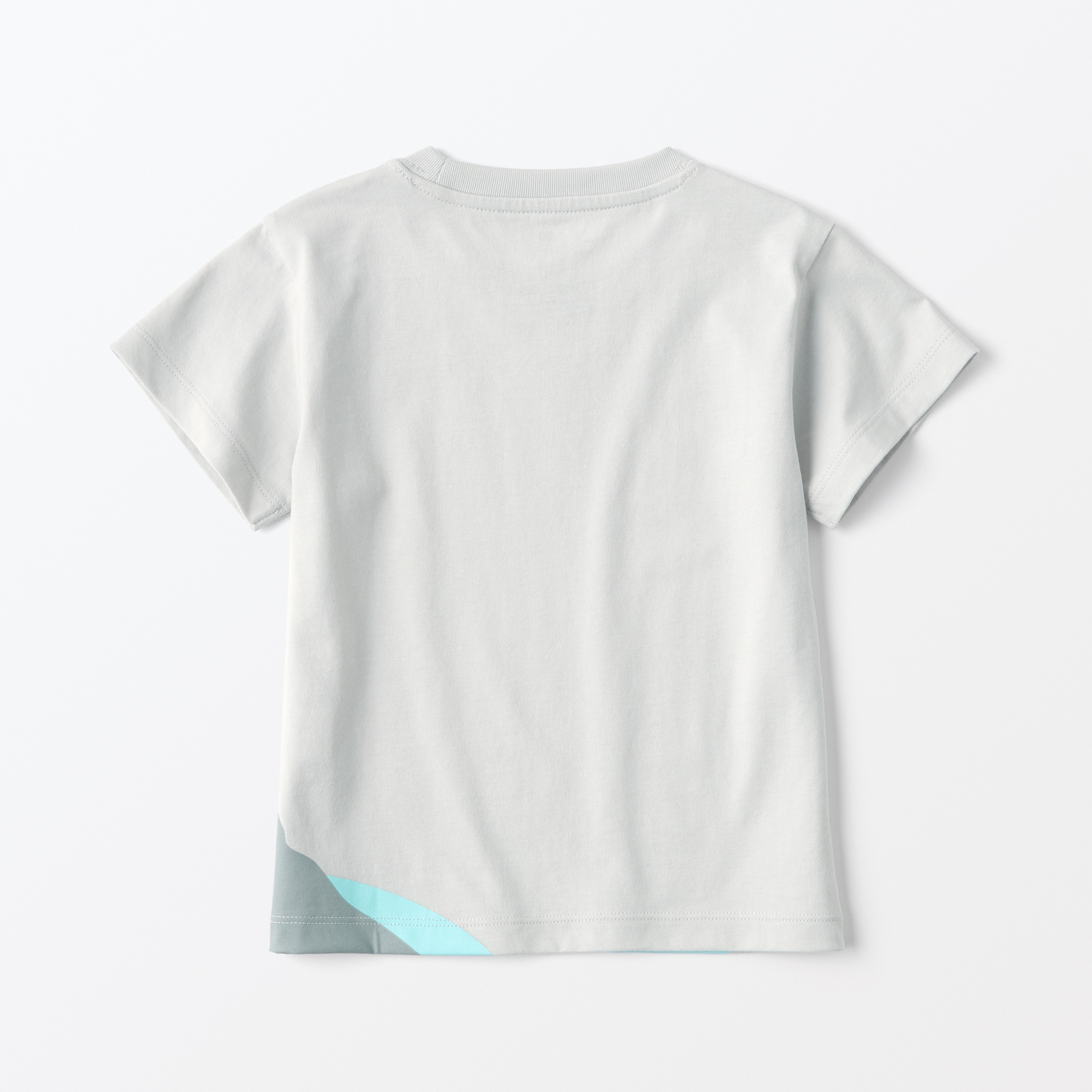 ベビー　あたまするっと　天竺編みプリント半袖Ｔシャツ