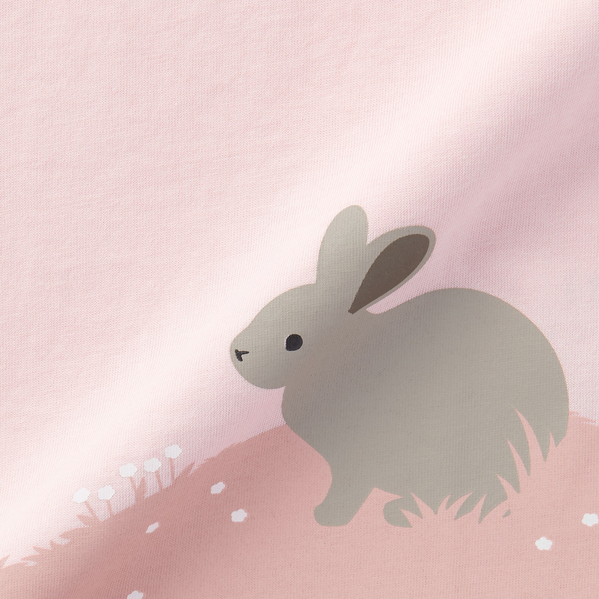 ベビー　あたまするっと　天竺編みプリント半袖Ｔシャツ