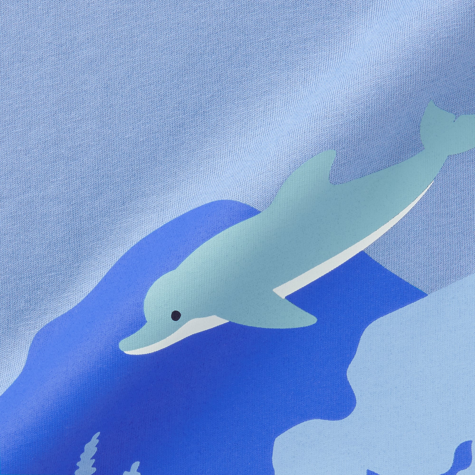 ベビー　あたまするっと　天竺編みプリント半袖Ｔシャツ