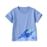 ベビー　あたまするっと　天竺編みプリント半袖Ｔシャツ