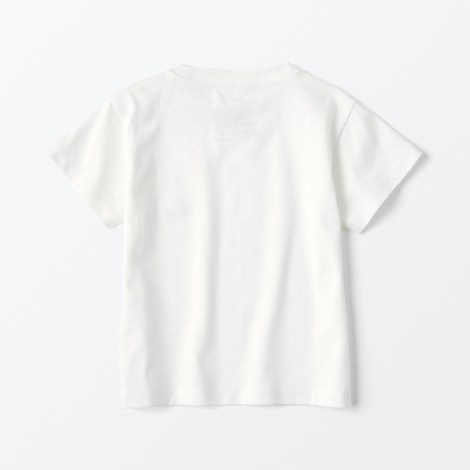 ベビー　あたまするっと　天竺編み刺繍入りポケット半袖Ｔシャツ