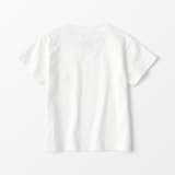 ベビー　あたまするっと　天竺編み刺繍入りポケット半袖Ｔシャツ