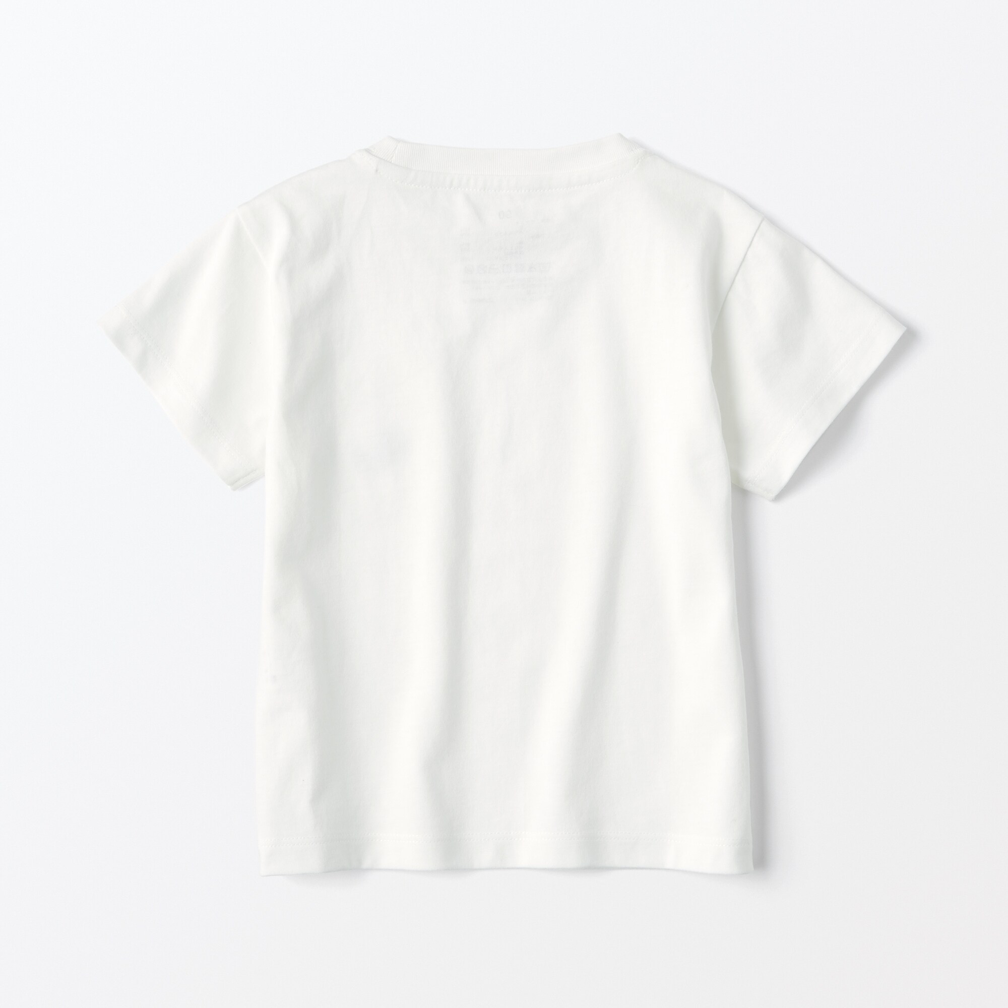 ベビー　あたまするっと　天竺編み刺繍入りポケット半袖Ｔシャツ