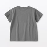 ベビー　あたまするっと　天竺編みクルーネック半袖Ｔシャツ　無地