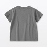 ベビー　あたまするっと　天竺編みクルーネック半袖Ｔシャツ　無地