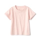 ベビー　あたまするっと　天竺編みクルーネック半袖Ｔシャツ　無地