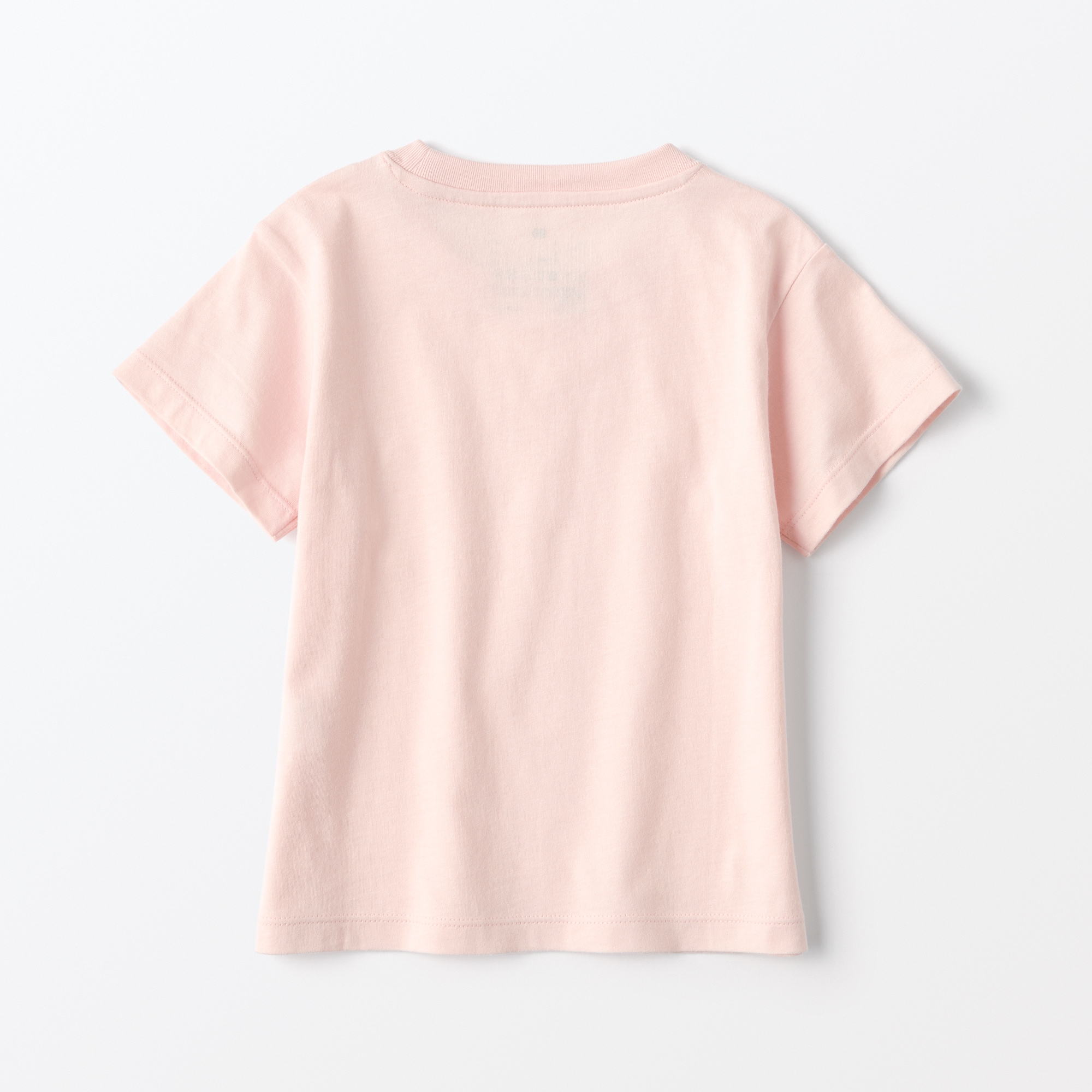 ベビー　あたまするっと　天竺編みクルーネック半袖Ｔシャツ　無地