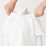 ベビー　あたまするっと　天竺編みクルーネック半袖Ｔシャツ　無地