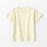 ベビー　あたまするっと　天竺編みクルーネック半袖Ｔシャツ　無地