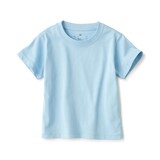 ベビー　あたまするっと　天竺編みクルーネック半袖Ｔシャツ　無地