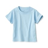 ベビー　あたまするっと　天竺編みクルーネック半袖Ｔシャツ　無地