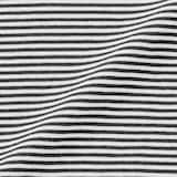 ベビー　あたまするっと　天竺編みクルーネック半袖Ｔシャツ　ボーダー