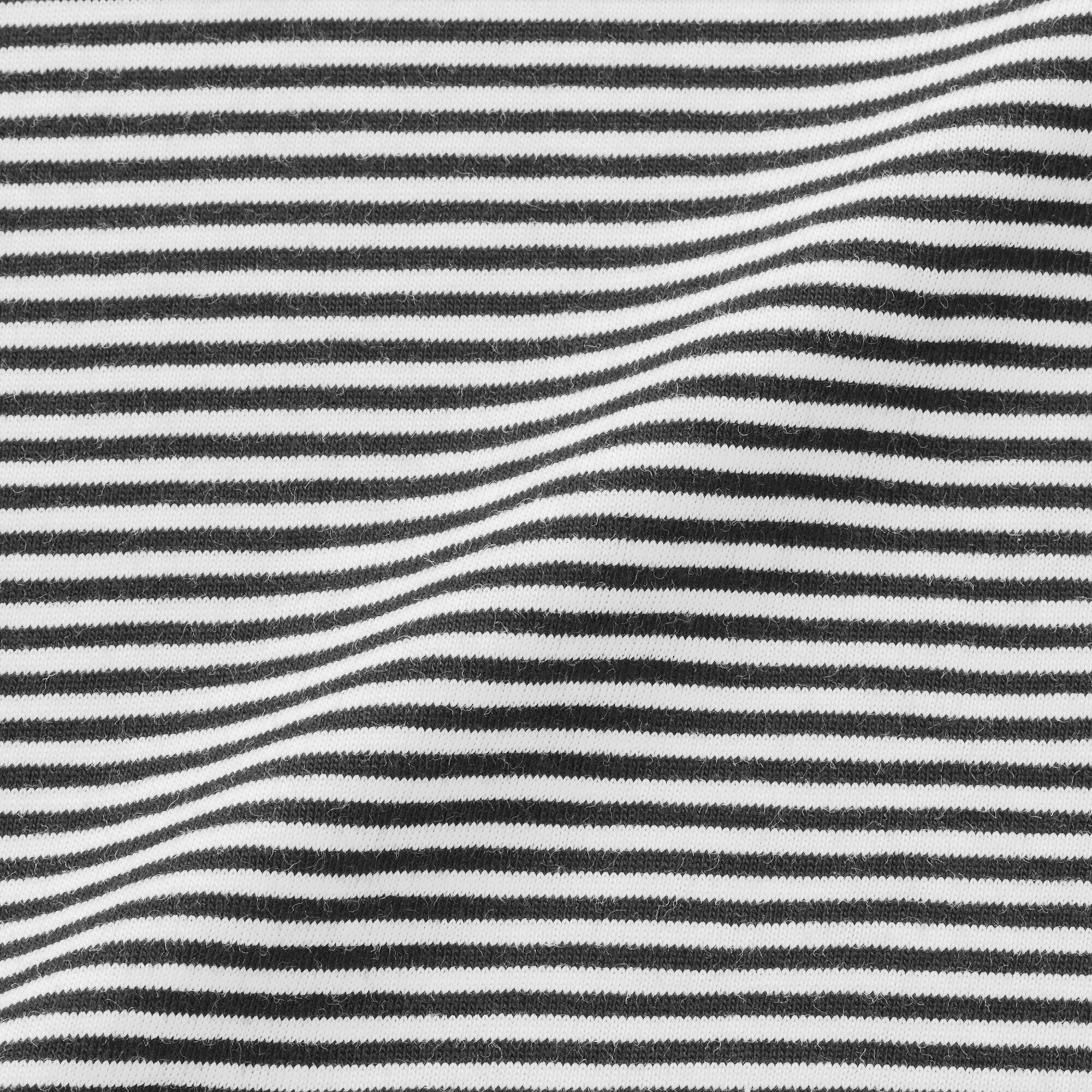 ベビー　あたまするっと　天竺編みクルーネック半袖Ｔシャツ　ボーダー