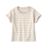 ベビー　あたまするっと　天竺編みクルーネック半袖Ｔシャツ　ボーダー