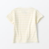 ベビー　あたまするっと　天竺編みクルーネック半袖Ｔシャツ　ボーダー