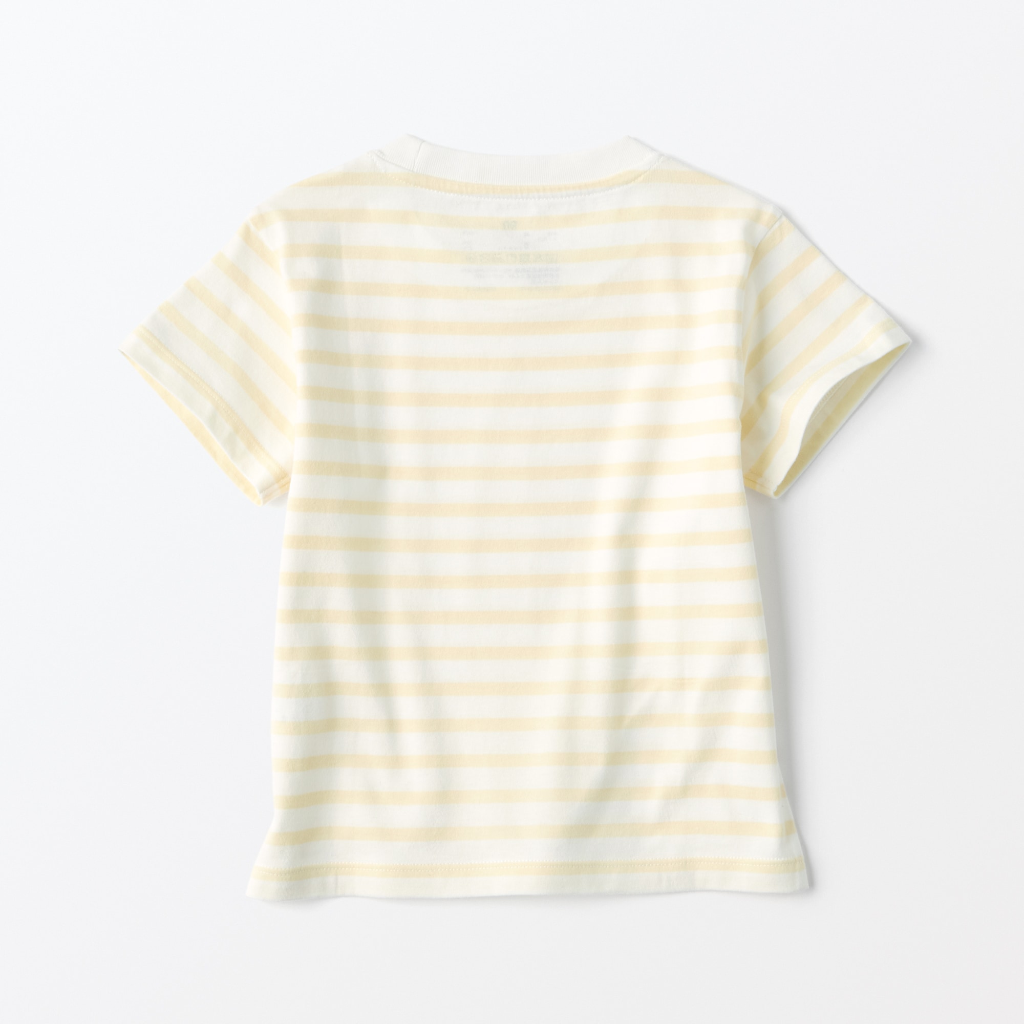 ベビー　あたまするっと　天竺編みクルーネック半袖Ｔシャツ　ボーダー