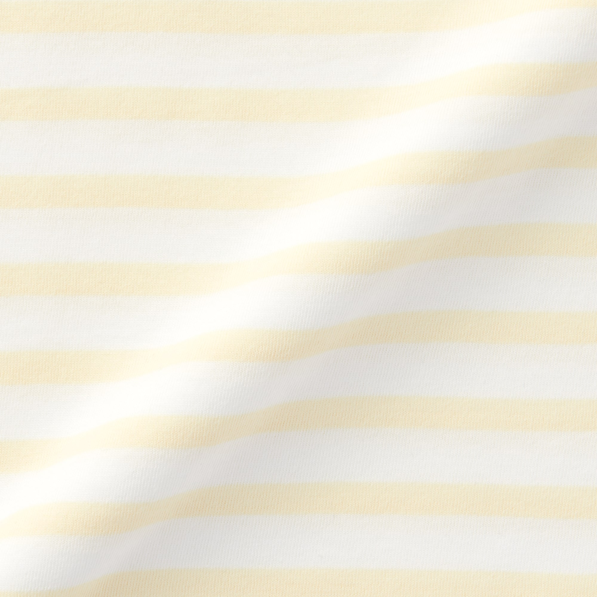 ベビー　あたまするっと　天竺編みクルーネック半袖Ｔシャツ　ボーダー