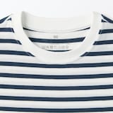 ベビー　あたまするっと　天竺編みクルーネック半袖Ｔシャツ　ボーダー