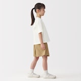 キッズ　太番手クルーネック五分袖Ｔシャツ