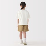 キッズ　太番手クルーネック五分袖Ｔシャツ