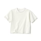 キッズ　太番手クルーネック五分袖Ｔシャツ