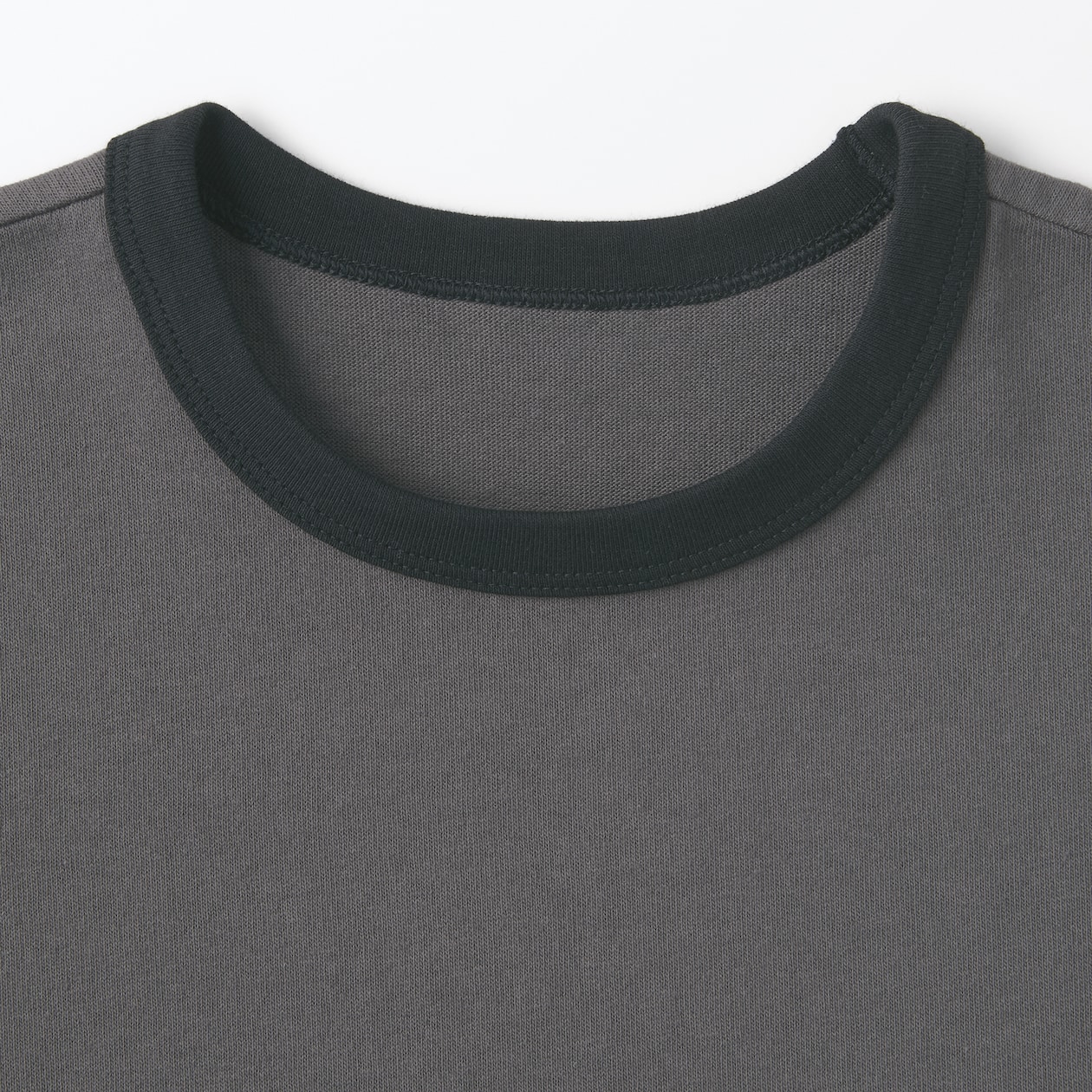 キッズ　太番手クルーネック五分袖Ｔシャツ
