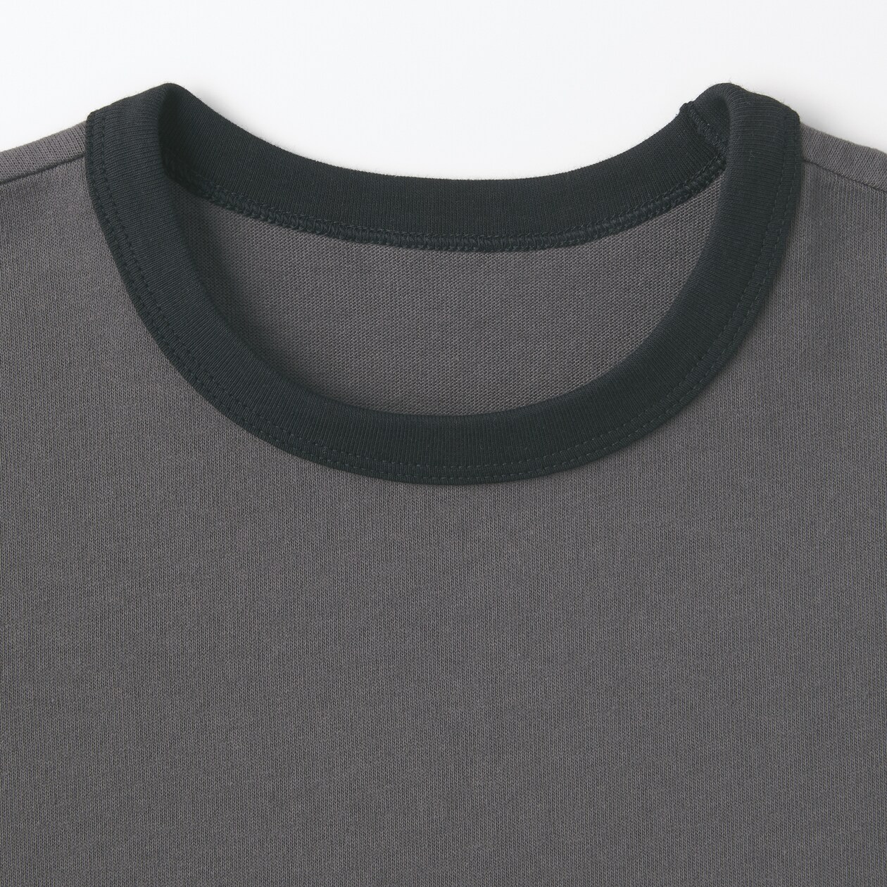 キッズ　太番手クルーネック五分袖Ｔシャツ