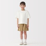 キッズ　太番手クルーネック五分袖Ｔシャツ