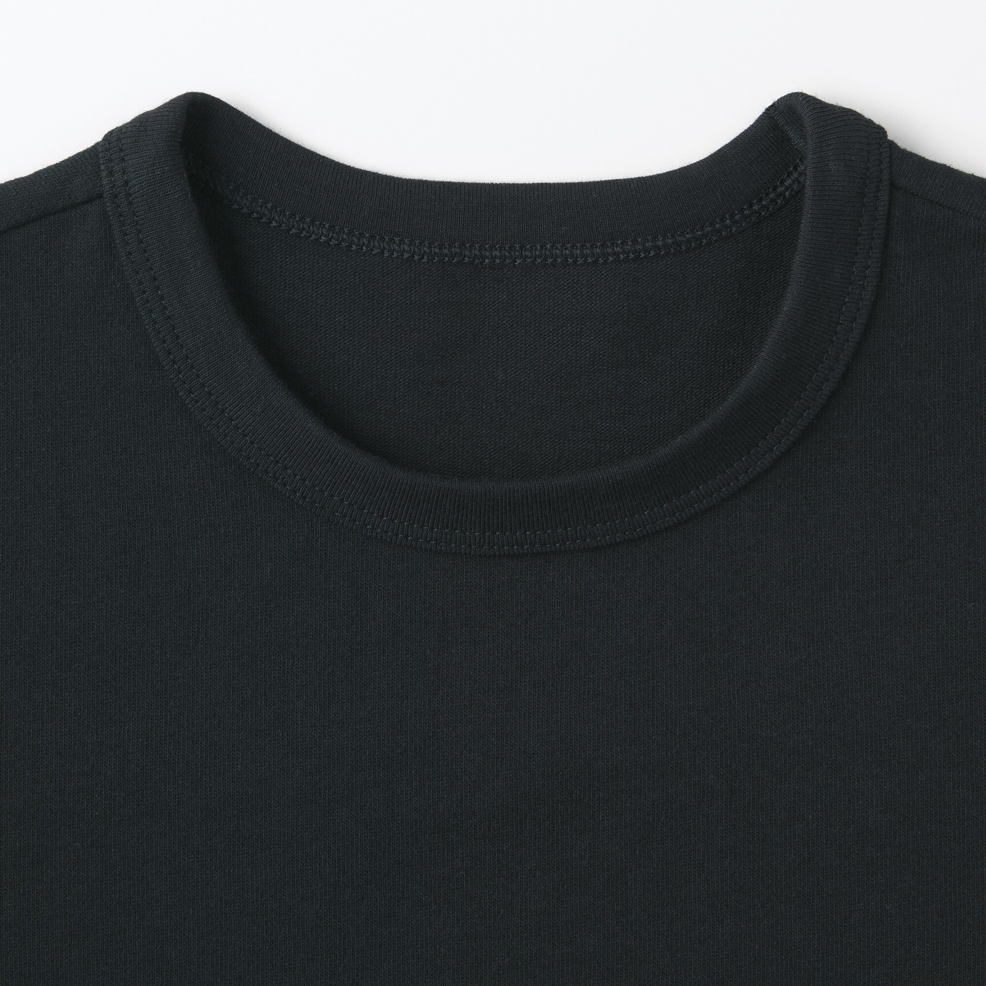 キッズ　太番手クルーネック五分袖Ｔシャツ