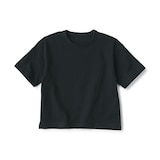 キッズ　太番手クルーネック五分袖Ｔシャツ