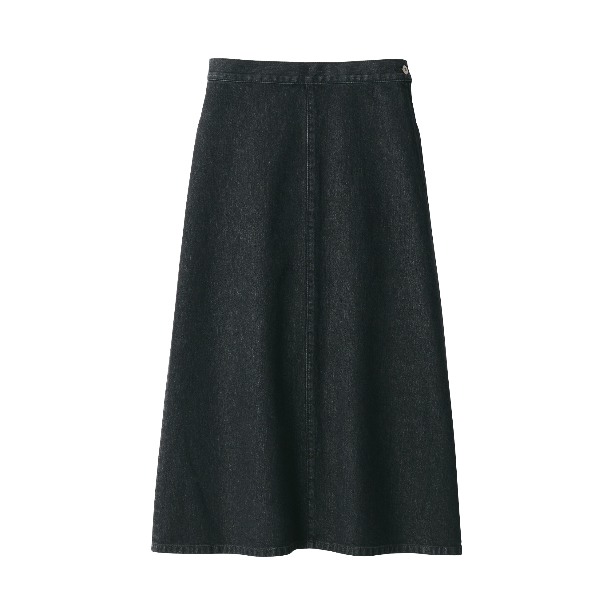 婦人　和紙混デニムスカート　ダークグレー