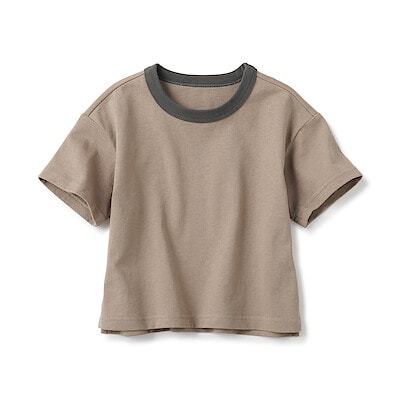 ベビー　あたまするっと　太番手クルーネック半袖Ｔシャツ