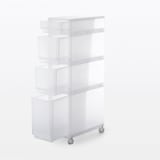 【宅送】ポリプロピレン　収納ストッカー　キャスター付２