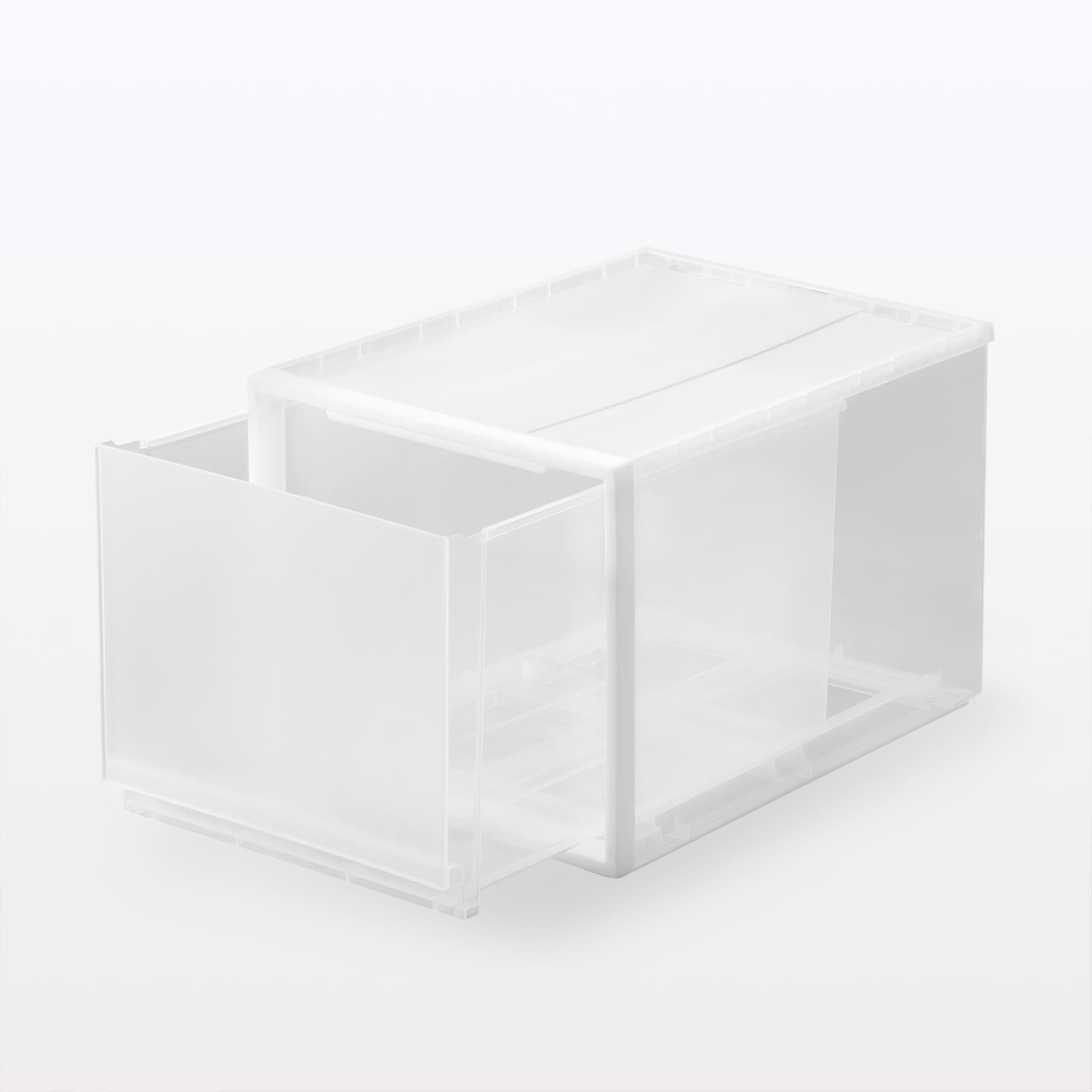 【まとめ買い】ポリプロピレン　収納ケース　　大