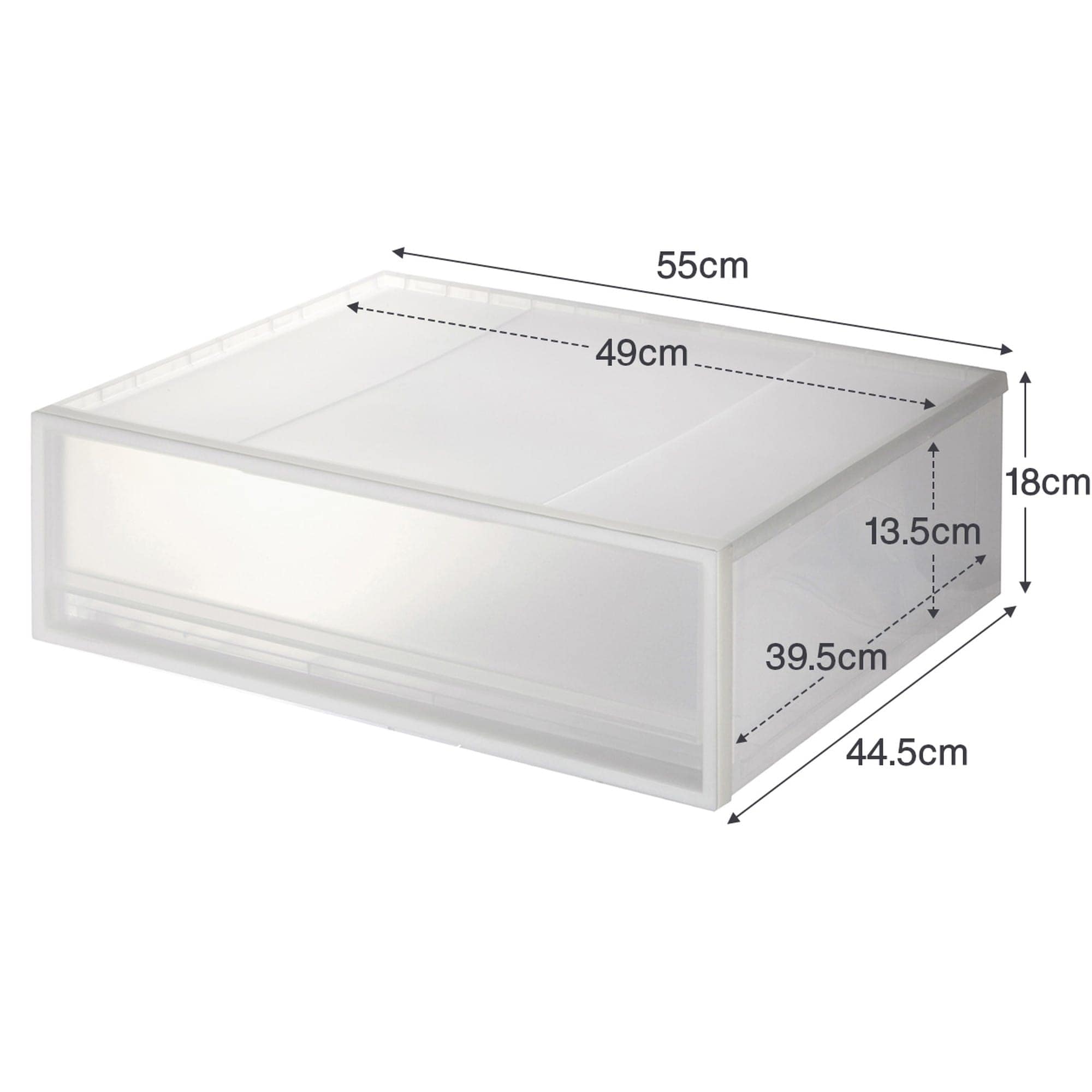 【まとめ買い】ポリプロピレン　収納ケース　ワイド　　小