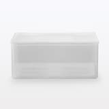 【まとめ買い】ポリプロピレン　収納ケース　ワイド　　中