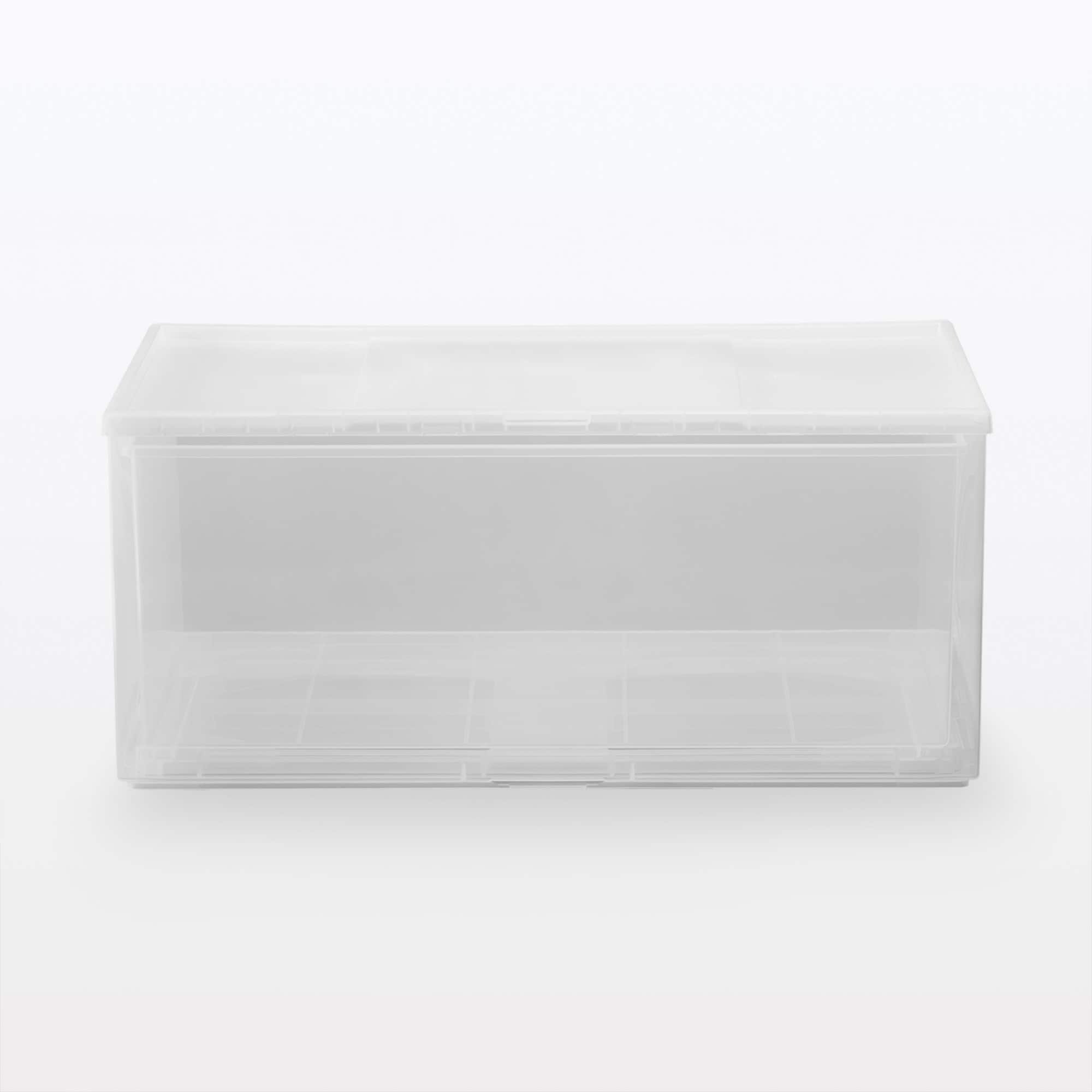 【まとめ買い】ポリプロピレン　収納ケース　ワイド　　中