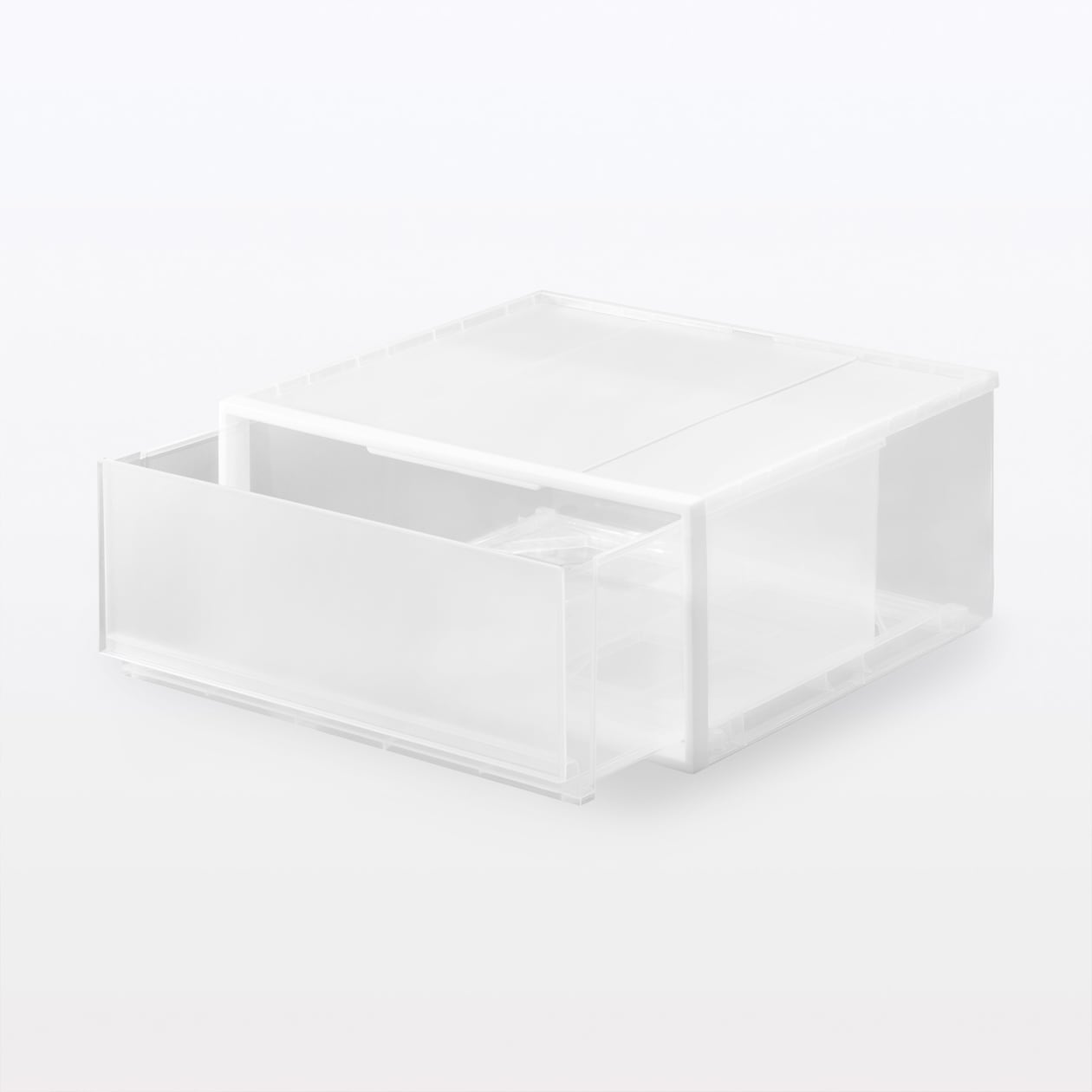 【まとめ買い】ポリプロピレン　収納ケース　ワイド　　中