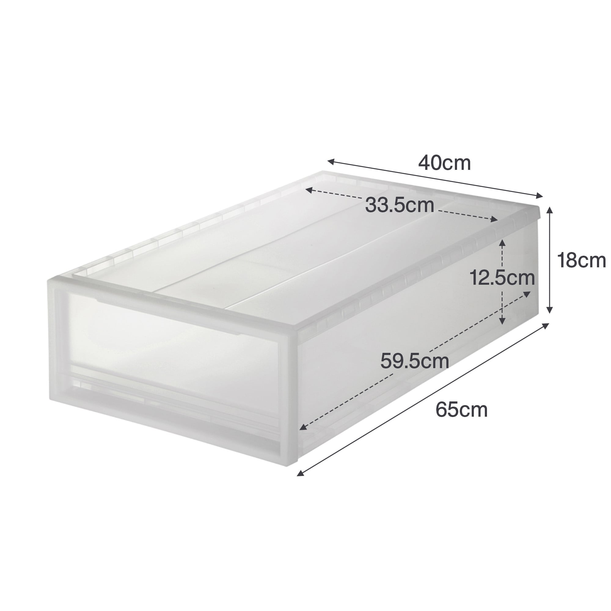 【まとめ買い】ポリプロピレン　衣装ケース　　小