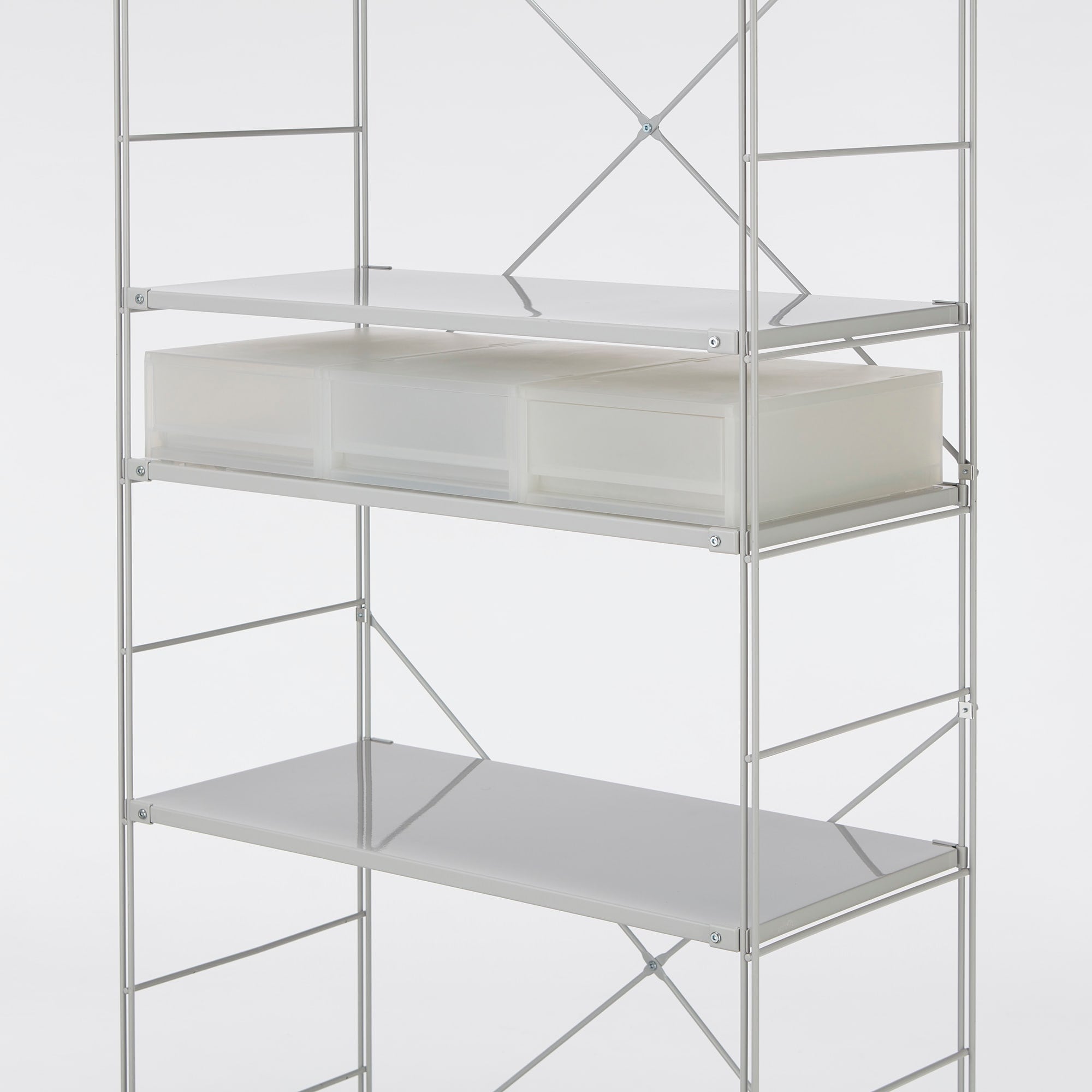 【まとめ買い】ポリプロピレン　小物収納ケース　中