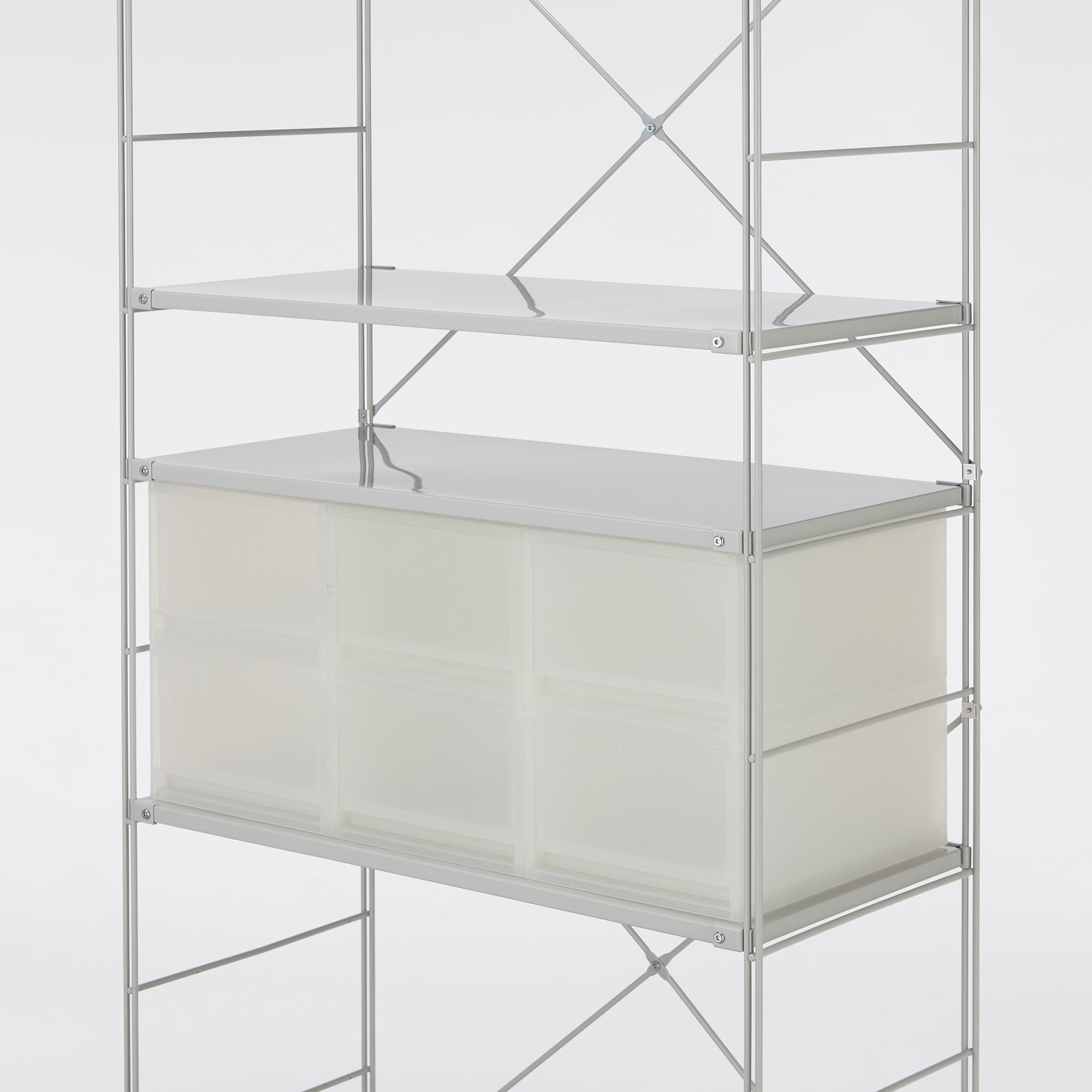 【まとめ買い】ポリプロピレン　小物収納ケース　大