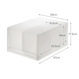 【まとめ買い】ポリプロピレン　小物収納ケース　大　引出２個