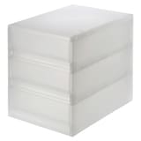 【まとめ買い】ポリプロピレン　小物収納ケース　引出３段