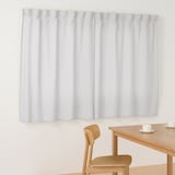 再生ポリエステル使い　ノンプリーツカーテン