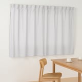 再生ポリエステル使い　ノンプリーツカーテン