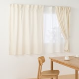 再生ポリエステル使い　ノンプリーツカーテン