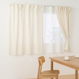 再生ポリエステル使い　ノンプリーツカーテン