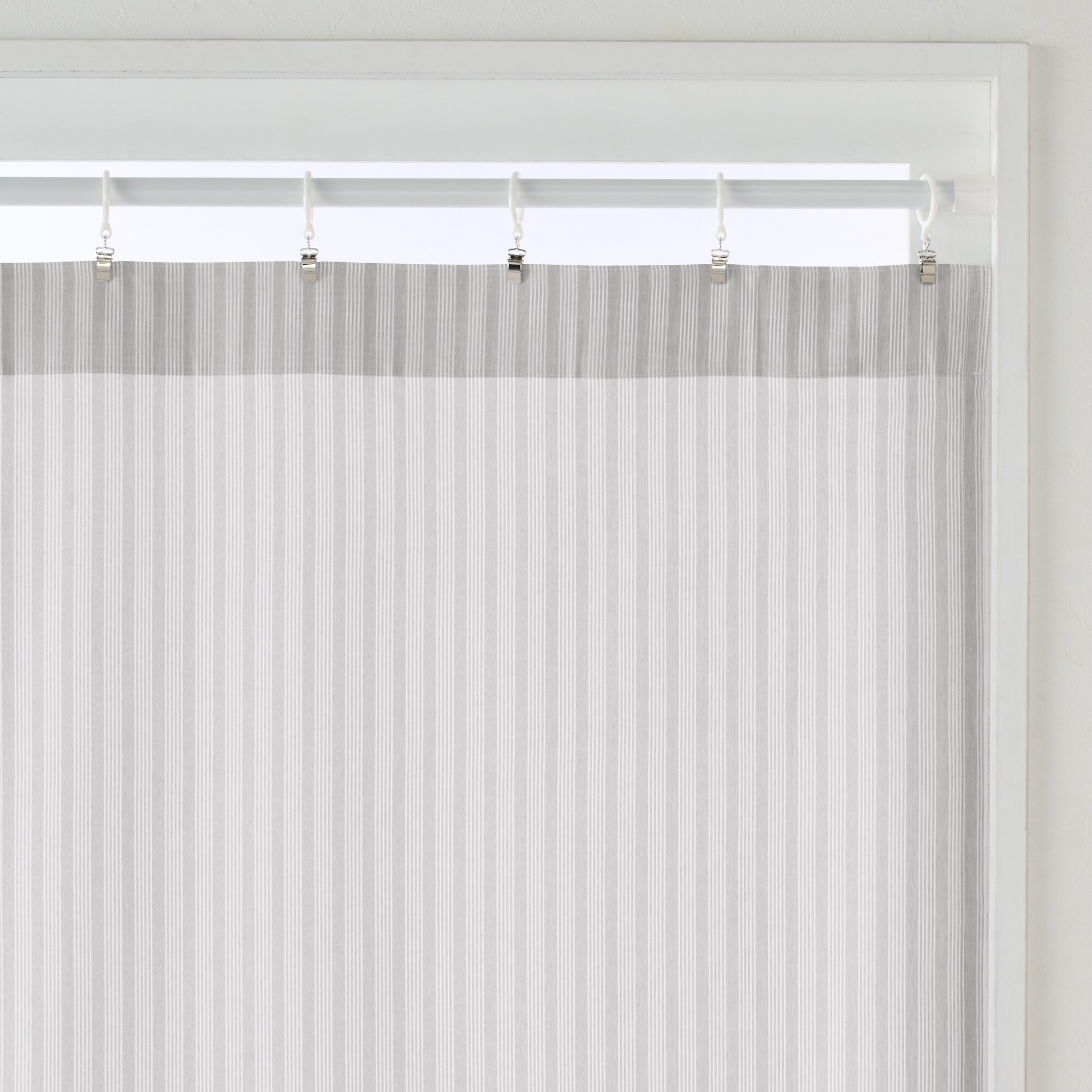 売り切りMUJI 生成色 ノンプリーツカーテン 幅102cm×丈218cm 2枚