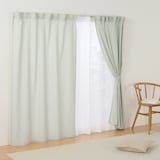 再生ポリエステル使い　ノンプリーツカーテン