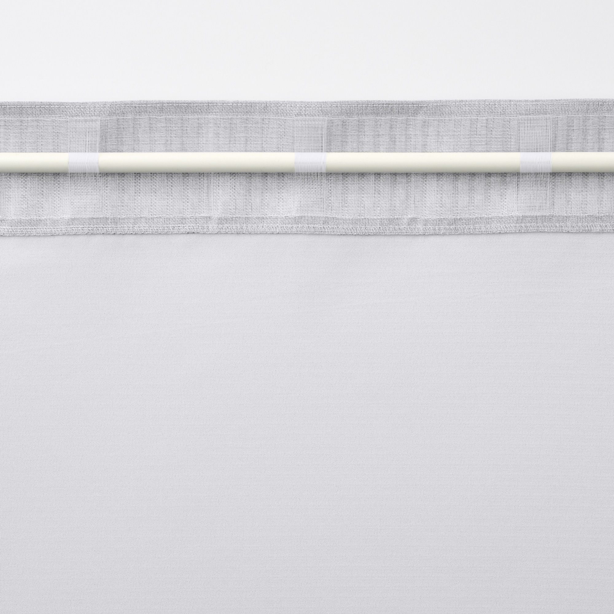 遮光性　ポリエステル平織りノンプリーツカーテン・２枚組